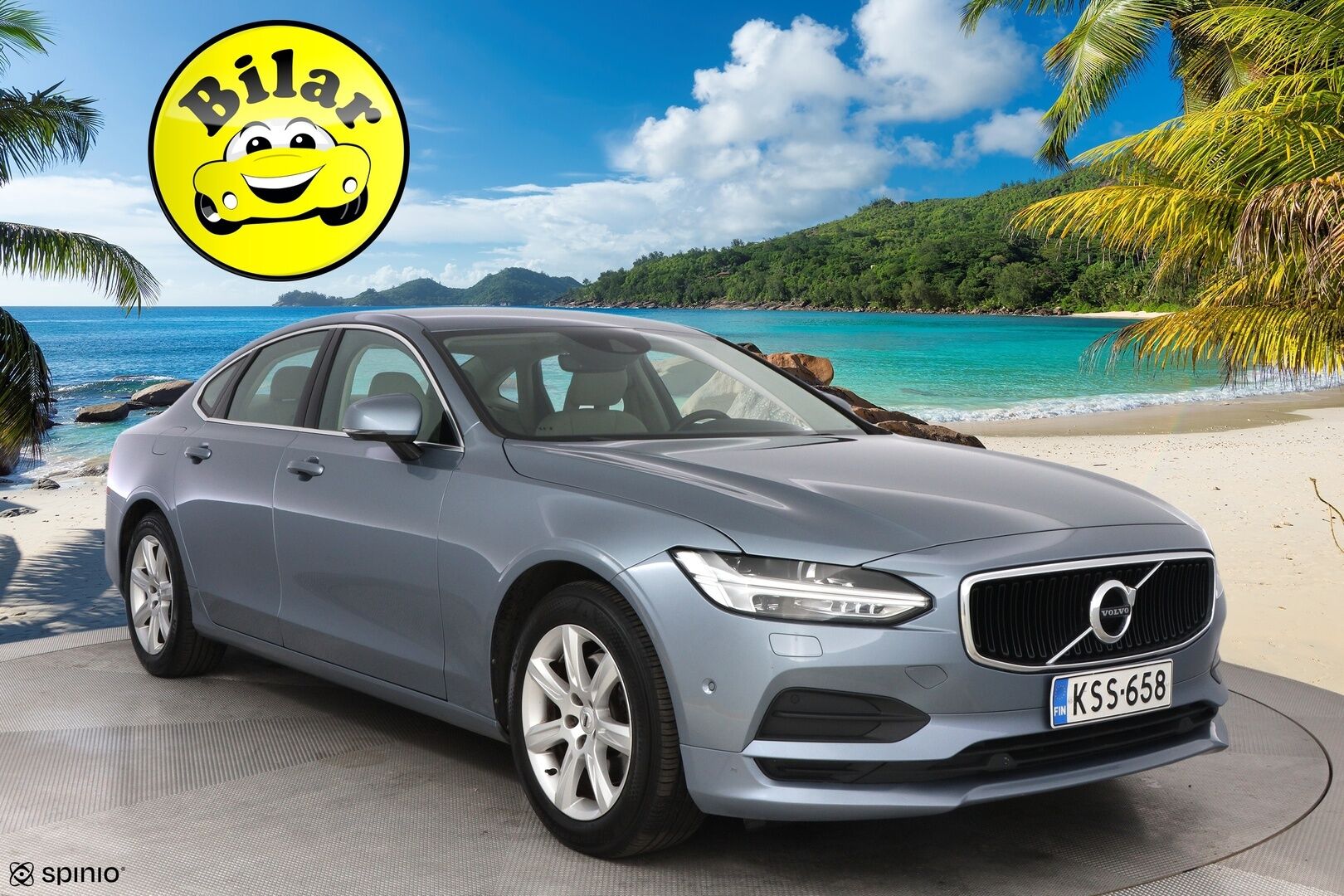 Volvo S90 2017 D3 Business aut - Suomiauto | Webasto | Koukku | Vaalea Nahkasisusta | Pilot Assist | High Perf Audio | Sensus Navi | Upea väriyhdistelmä!