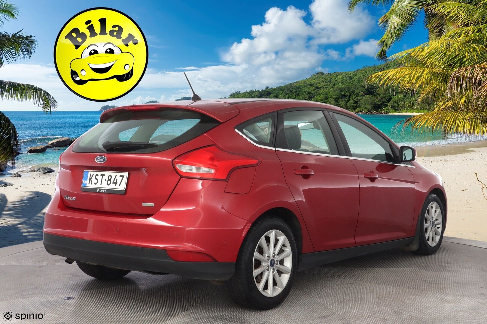 Ford Focus 2017 1,0 EcoBoost 125 hv Start/Stop M6 Titanium 5-ovinen - Tämä HELMI myydään huutokaupat.com sivustolla! - KORKO VAIN 3,99 %