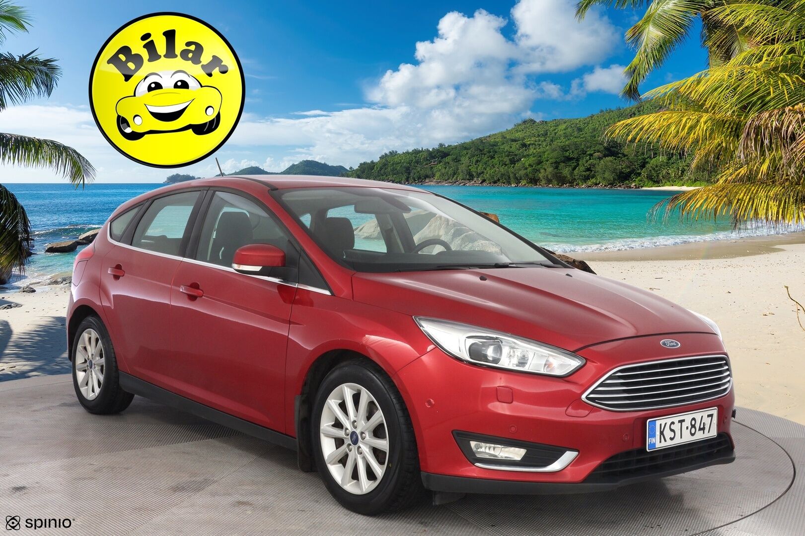 Ford Focus 2017 1,0 EcoBoost 125 hv Start/Stop M6 Titanium 5-ovinen - Tämä HELMI myydään huutokaupat.com sivustolla! - KORKO VAIN 3,99 %