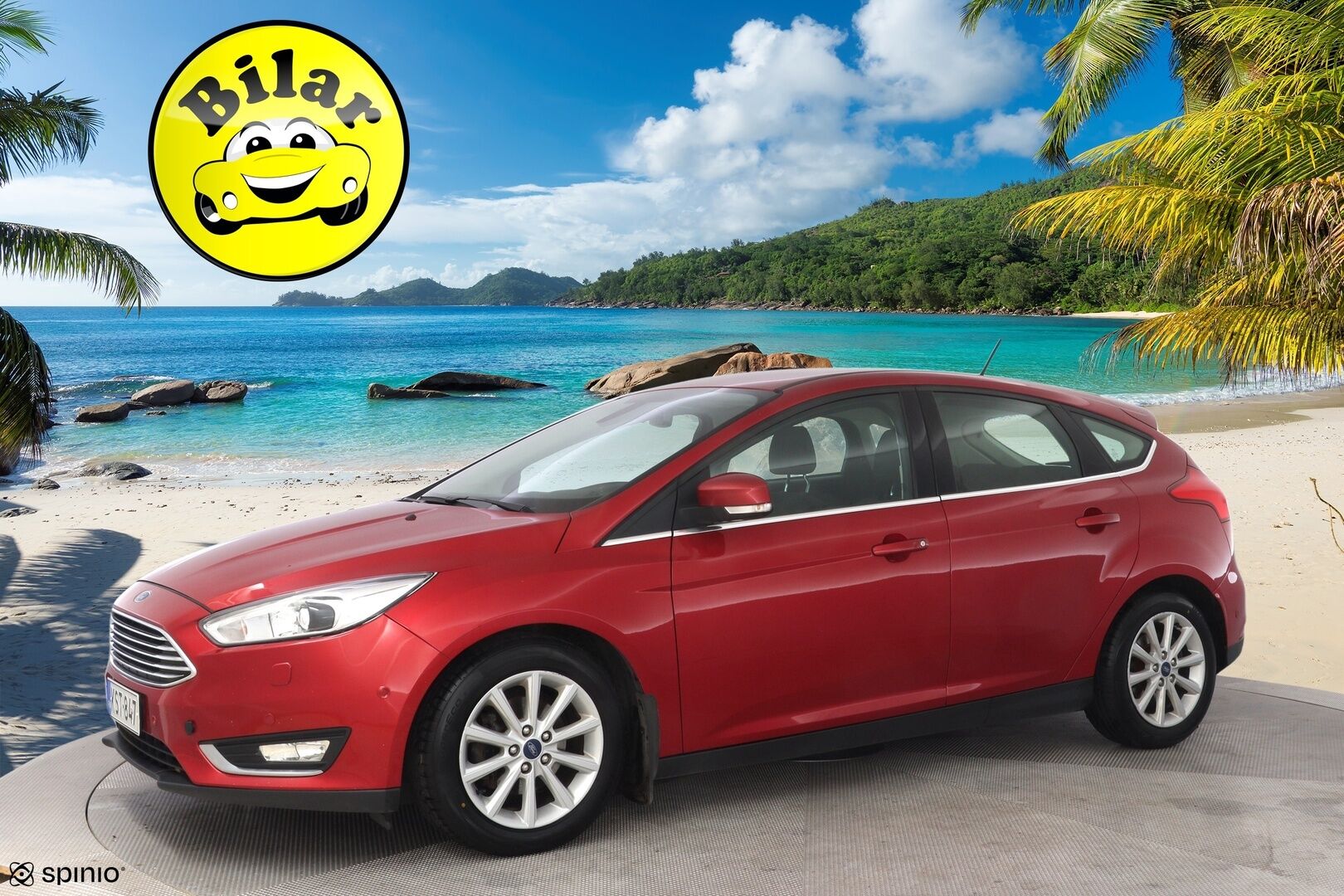 Ford Focus 2017 1,0 EcoBoost 125 hv Start/Stop M6 Titanium 5-ovinen - Tämä HELMI myydään huutokaupat.com sivustolla! - KORKO VAIN 3,99 %