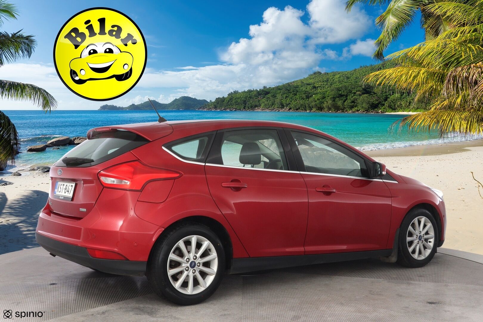 Ford Focus 2017 1,0 EcoBoost 125 hv Start/Stop M6 Titanium 5-ovinen - Tämä HELMI myydään huutokaupat.com sivustolla! - KORKO VAIN 3,99 %