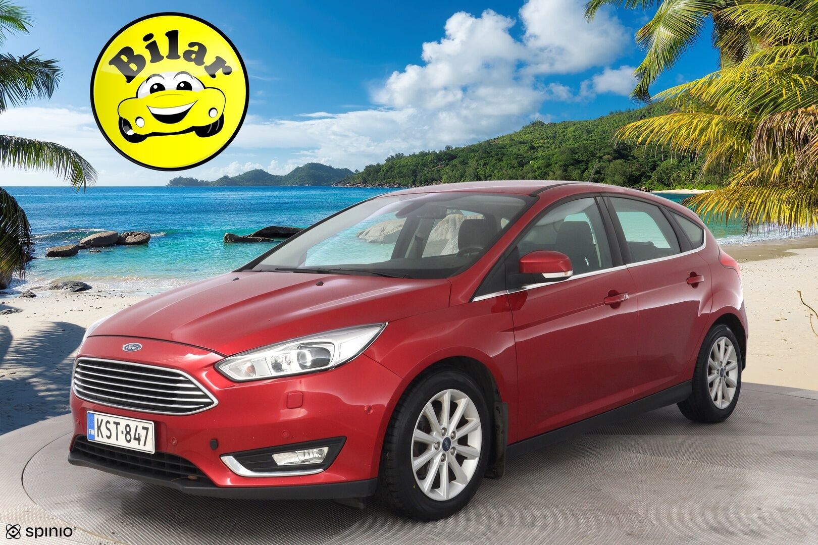Ford Focus 2017 1,0 EcoBoost 125 hv Start/Stop M6 Titanium 5-ovinen - Tämä HELMI myydään huutokaupat.com sivustolla! - KORKO VAIN 3,99 %