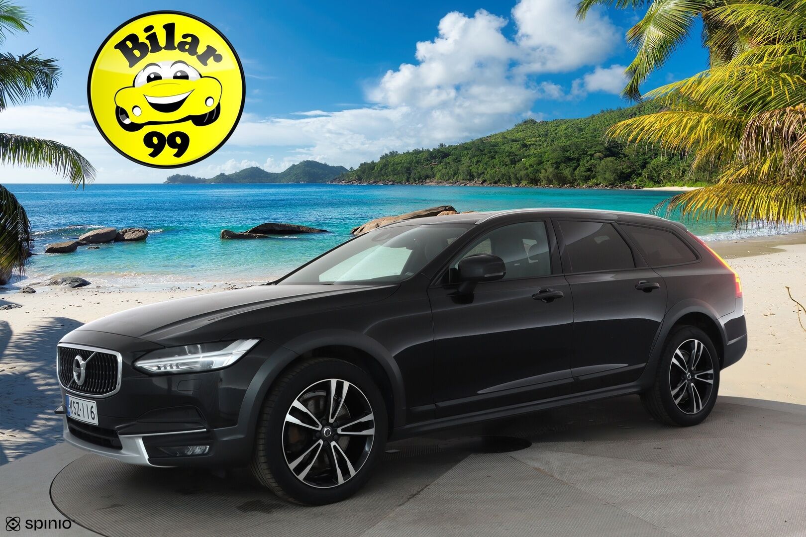 Volvo V90 Cross Country 2018 D5 AWD Pro aut **Panorama / HUD / Webasto / Adapt.Vakkari / Full-LED / 360° / Ilmastoidut Sporttinahat Muistilla** - 3,99 % KORKOTARJOUS TÄHÄN AUTOON - Suomi-auto / Kahdet Renkaat / **HYVILLÄ KAMOILLA**
