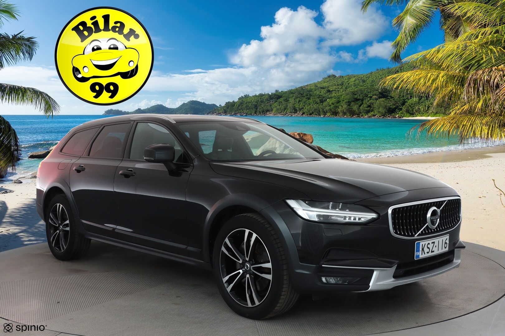 Volvo V90 Cross Country 2018 D5 AWD Pro aut **Panorama / HUD / Webasto / Adapt.Vakkari / Full-LED / 360° / Ilmastoidut Sporttinahat Muistilla** - 3,99 % KORKOTARJOUS TÄHÄN AUTOON - Suomi-auto / Kahdet Renkaat / **HYVILLÄ KAMOILLA**
