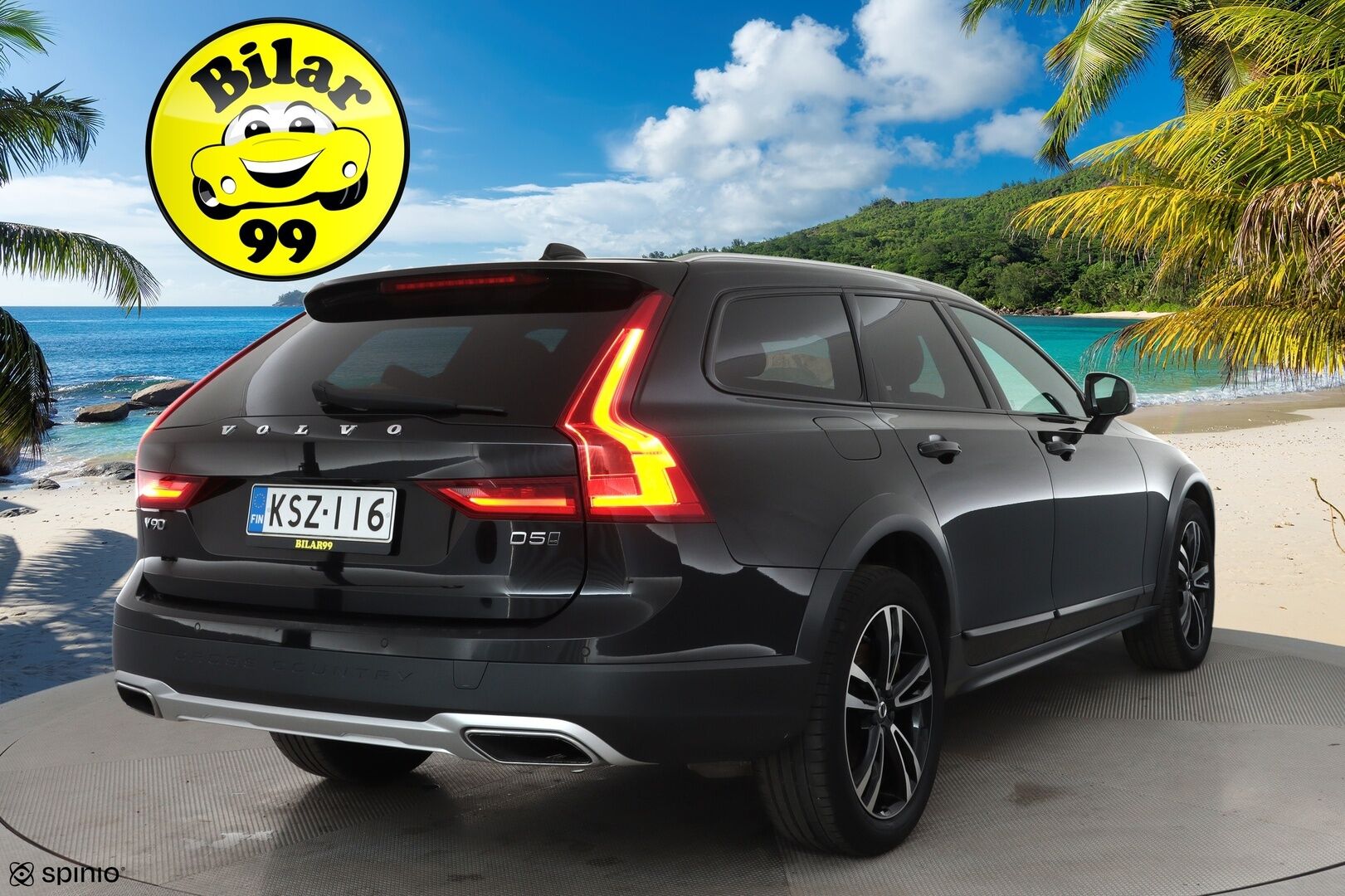 Volvo V90 Cross Country 2018 D5 AWD Pro aut **Panorama / HUD / Webasto / Adapt.Vakkari / Full-LED / 360° / Ilmastoidut Sporttinahat Muistilla** - 3,99 % KORKOTARJOUS TÄHÄN AUTOON - Suomi-auto / Kahdet Renkaat / **HYVILLÄ KAMOILLA**