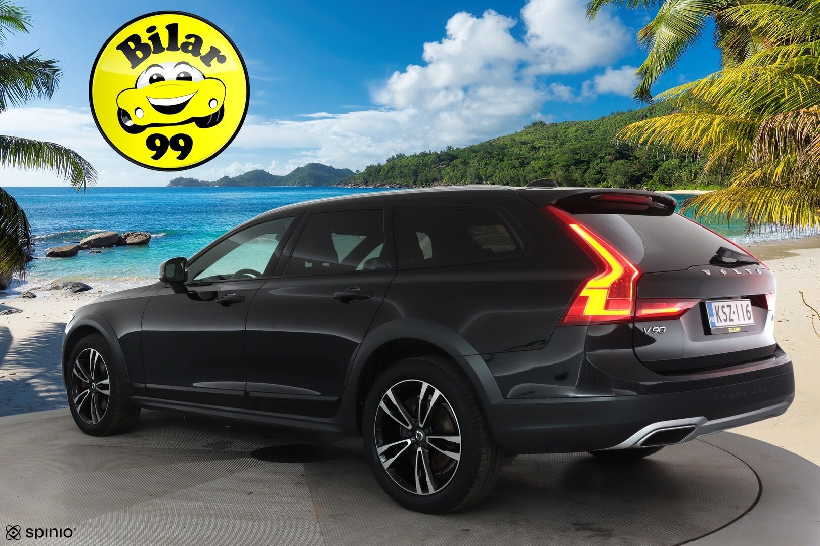 Volvo V90 Cross Country 2018 D5 AWD Pro aut **Panorama / HUD / Webasto / Adapt.Vakkari / Full-LED / 360° / Ilmastoidut Sporttinahat Muistilla** - 3,99 % KORKOTARJOUS TÄHÄN AUTOON - Suomi-auto / Kahdet Renkaat / **HYVILLÄ KAMOILLA**