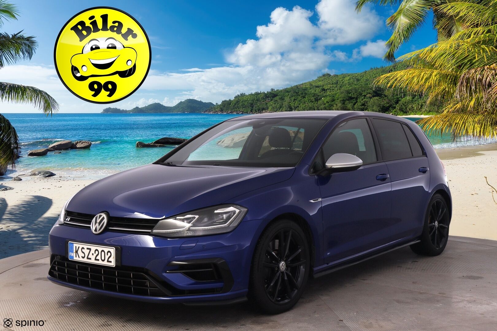 Volkswagen Golf 2018 R 2,0 TSI 228 kW 4MOTION DSG * Sisätilanlämmitin /  ACC / Adapt.LED / P.Kamera / Navi / Kaistavahti / Keyless * - Suomi-auto / Kahdet renkaat - HULLUT AVAJAISHULINAT KORKOTARJOUS 3,29 %