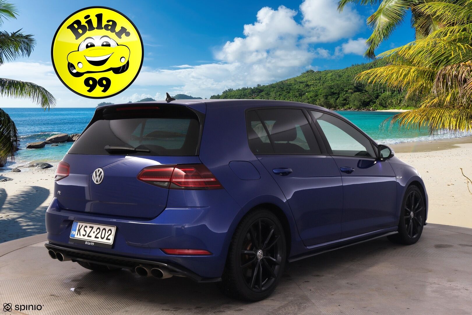 Volkswagen Golf 2018 R 2,0 TSI 228 kW 4MOTION DSG * Sisätilanlämmitin /  ACC / Adapt.LED / P.Kamera / Navi / Kaistavahti / Keyless * - Suomi-auto / Kahdet renkaat 