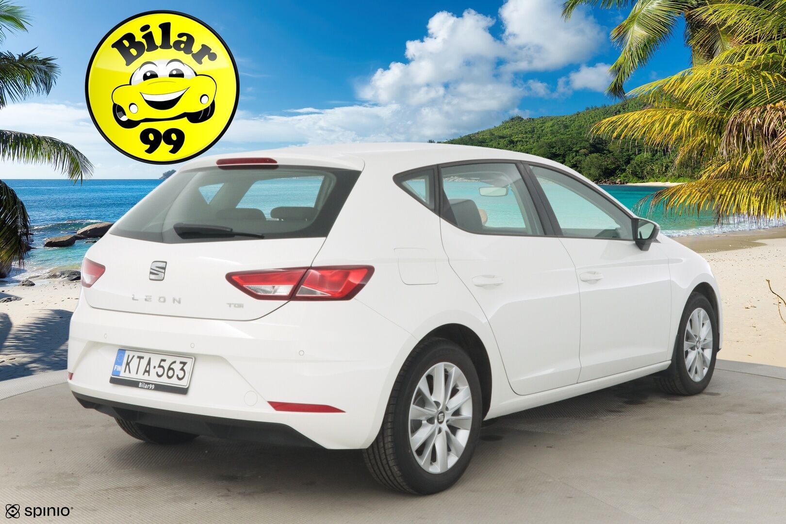 Seat Leon 2018 1,4 TGI 110 Style DSG * ACC / Lohko sisäpistokkeella / Kaistavahti / Bluetooth / Front Assist* - *Suomi-auto / 2x Renkaat*