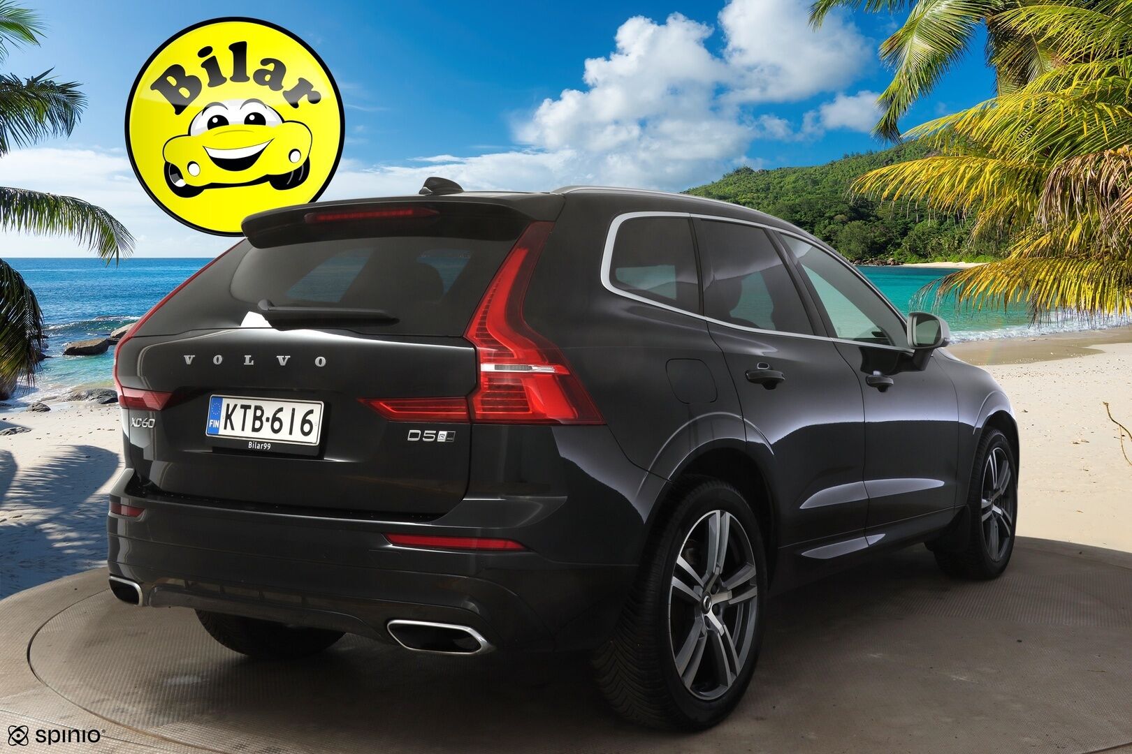 Volvo XC60 2018 D5 AWD Business R-Design - | Bower & Wilkins äänentoisto | Mustat nahat | Panorama | Keyless go | Adapt.vakkari | Peruutuskamera | Webasto | BLIS | 