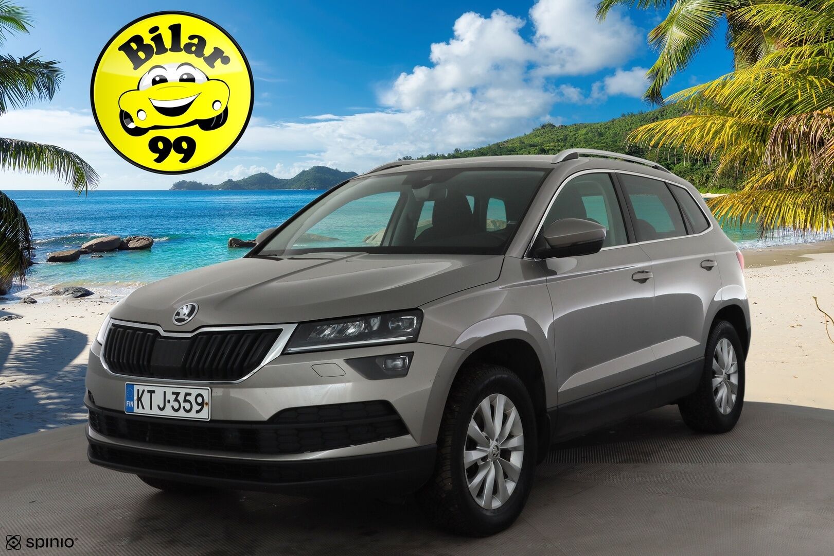Skoda Karoq 2018 2,0 TDI 150 4x4 Style DSG * ACC / P.kamera / LED / Navi / Webasto / Koukku / KeylessGo * - Talvivarusteet / 1.Om Suomi-auto / Kahdet renkaat aluvanteilla 