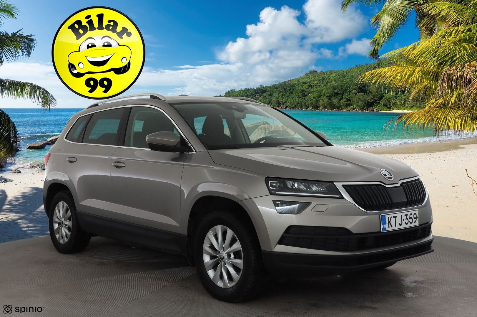 Skoda Karoq 2018 2,0 TDI 150 4x4 Style DSG * ACC / P.kamera / LED / Navi / Webasto / Koukku / KeylessGo * - Talvivarusteet / 1.Om Suomi-auto / Kahdet renkaat aluvanteilla 