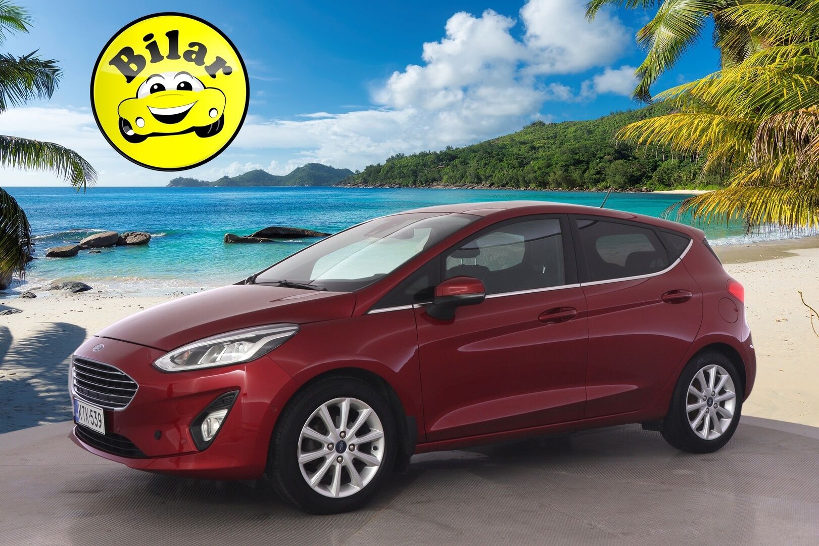 Ford Fiesta 2018 1,0 EcoBoost 100hv M6 Titanium 5-ovinen - | P. kamera | lohko+sisähaara | Jakohihna tehty 06/2026 |
