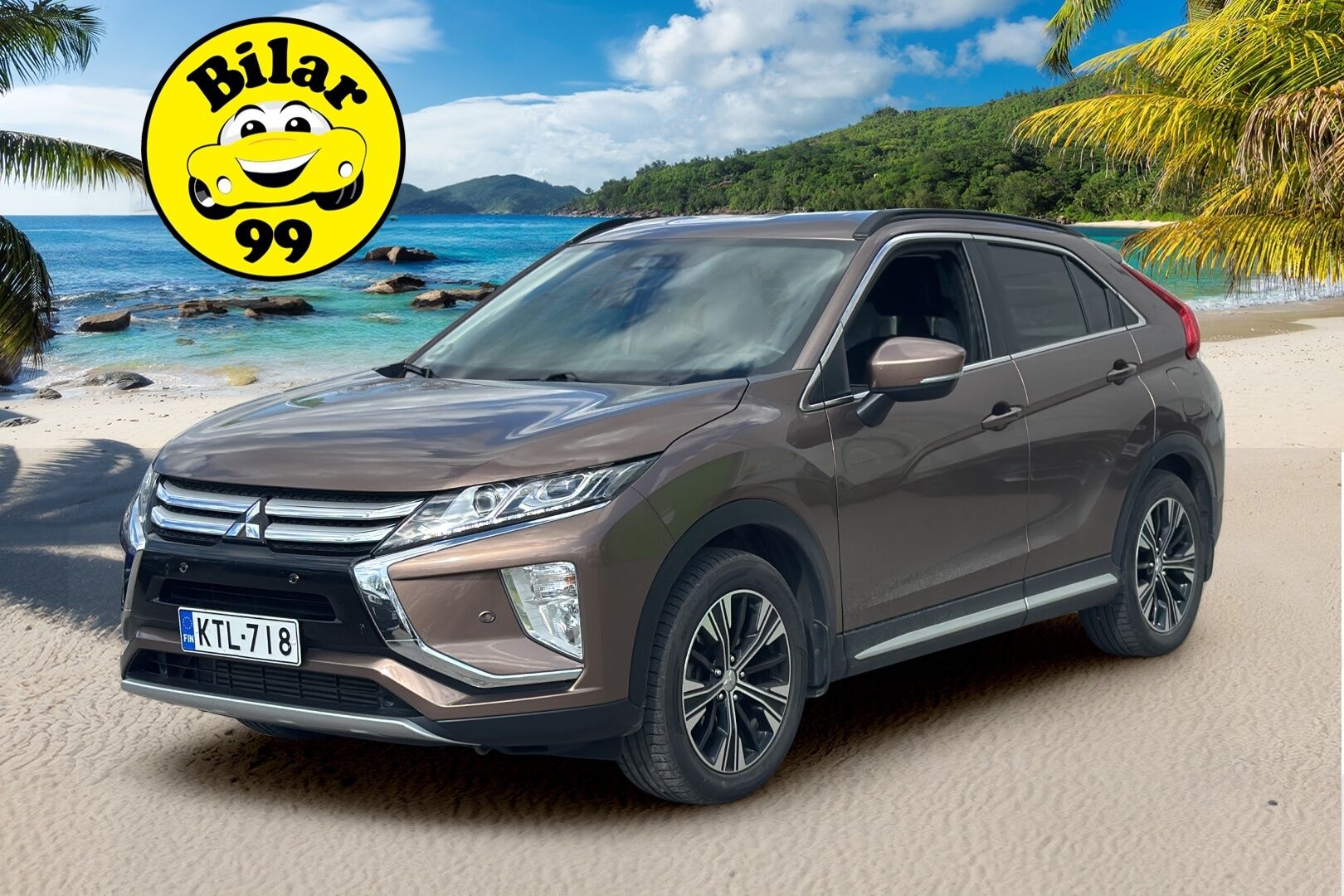 Mitsubishi Eclipse Cross 2018 1,5 MIVEC Intense CVT 2WD / HUD / Vetokoukku / P-Kamera / Keyless / Lämmitettävä tuulilasi - 1om. Suomi-Auto erinomaisella huoltohistorialla! - HULLUT AVAJAISHULINAT KORKOTARJOUS 3,29 %