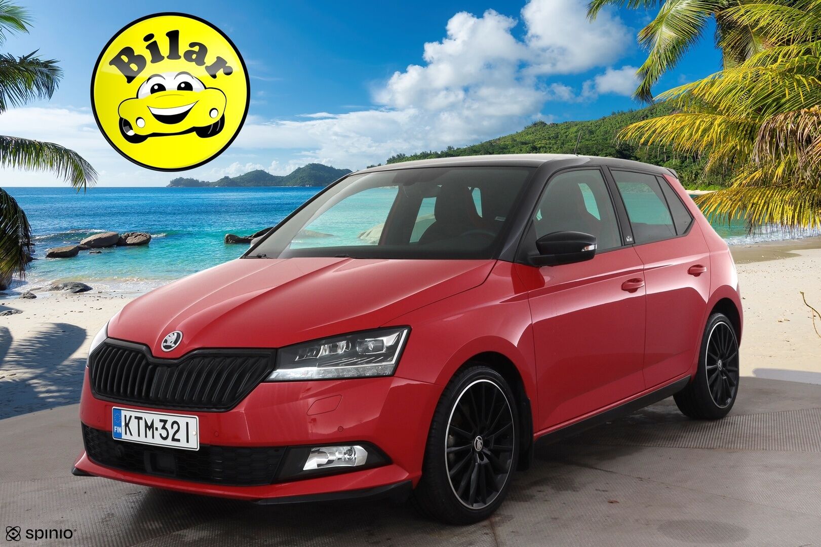 Skoda Fabia 2019 1,0 TSI 110 Monte Carlo DSG Autom. - | LED | Sporttipenkit | P.kamera | Puolinahat | Keyless | BSM | Front Assist | Lohko+sisälämmitin | Apple & Android | 1-om suomiauto | 