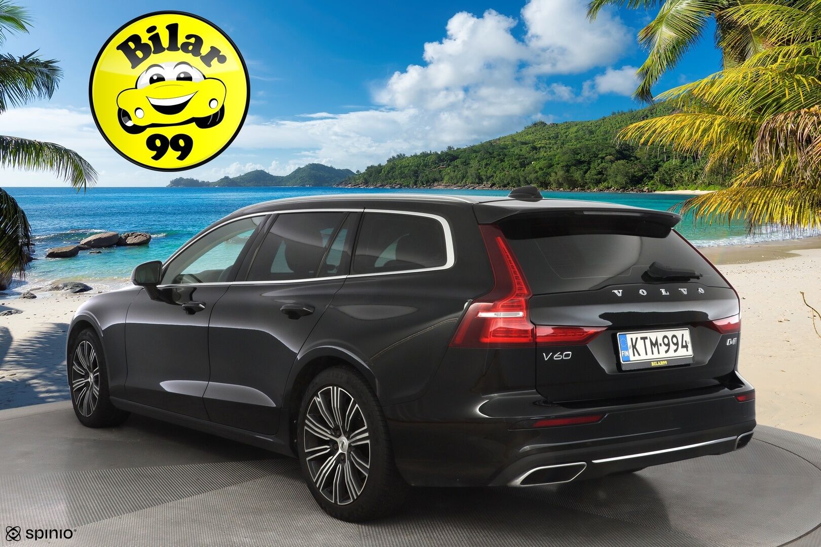 Volvo V60 2019 D4 Business Inscription aut *ACC / Weba / Koukku / Muistipenkki / Nahkasisusta / KeylessGo* - Suomi-auto / Kahdet renkaat alumiinivantein / Jakopää 2024