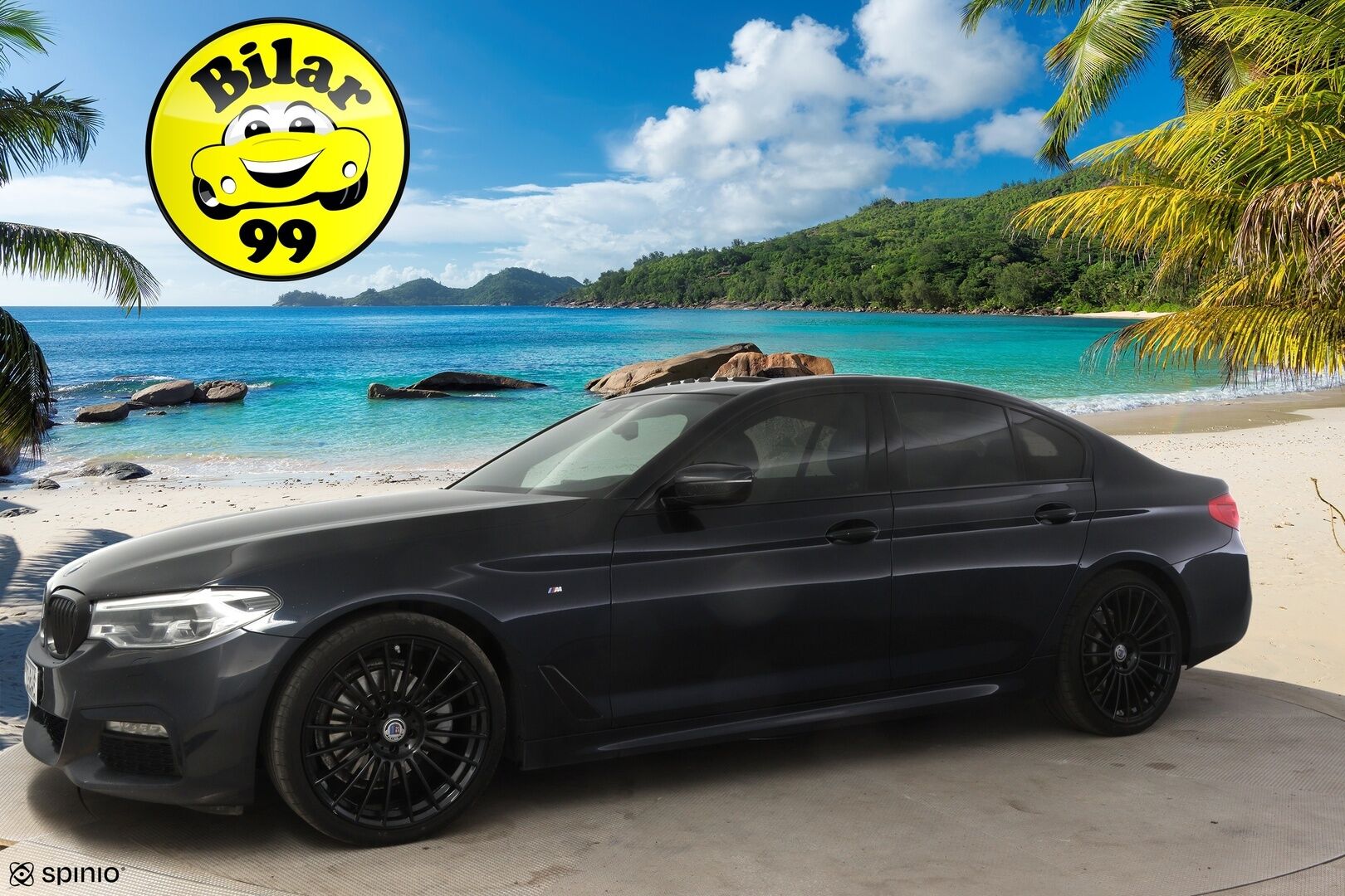 BMW 520 2017 G30 Sedan 520d xDrive Business M Sport * HUD / Muistipenkki / P-Kamera / Kattoluukku / Adapt. LED / Nahkasisusta / Hifit * - * Kahdet renkaat & vanteet / Hyvin huollettu! *