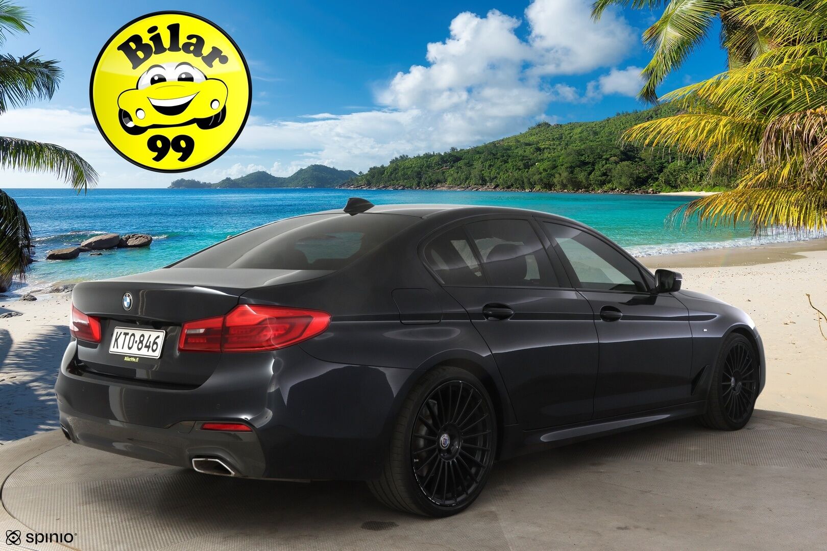 BMW 520 2017 G30 Sedan 520d xDrive Business M Sport * HUD / Muistipenkki / P-Kamera / Kattoluukku / Adapt. LED / Nahkasisusta / Hifit * - * Kahdet renkaat & vanteet / Hyvin huollettu! *