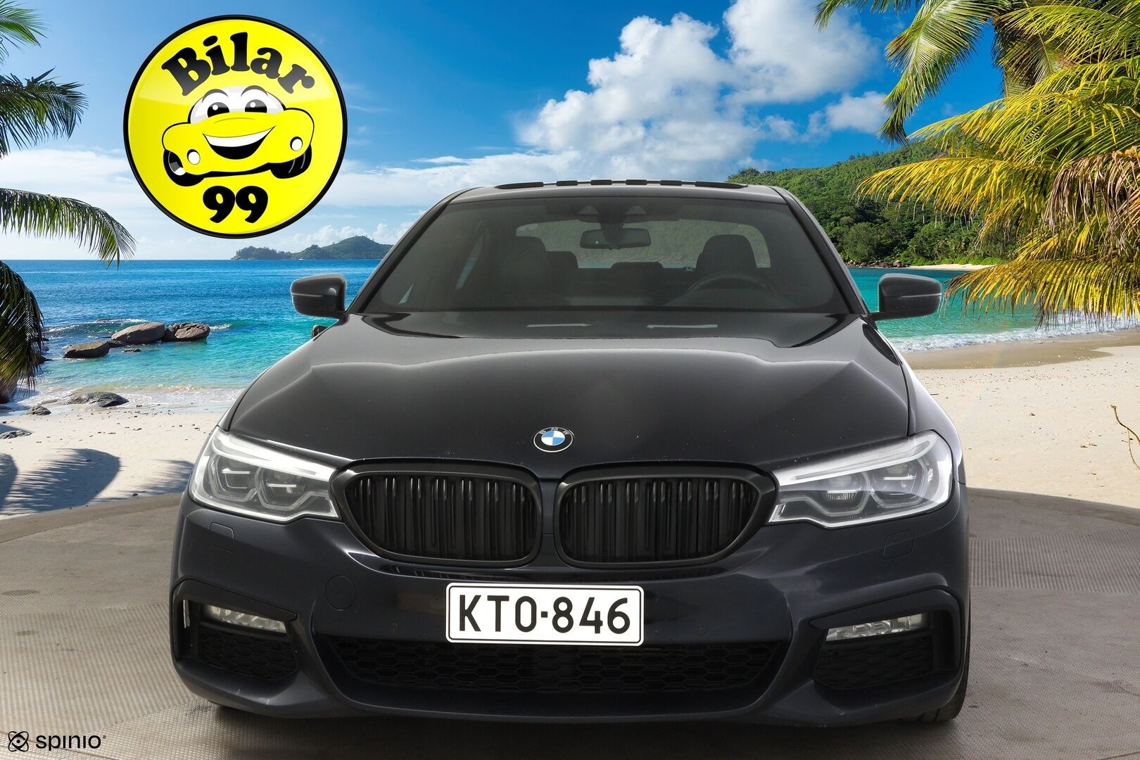 BMW 520 2017 G30 Sedan 520d xDrive Business M Sport * HUD / Muistipenkki / P-Kamera / Kattoluukku / Adapt. LED / Nahkasisusta / Hifit * - * Kahdet renkaat & vanteet / Hyvin huollettu! *