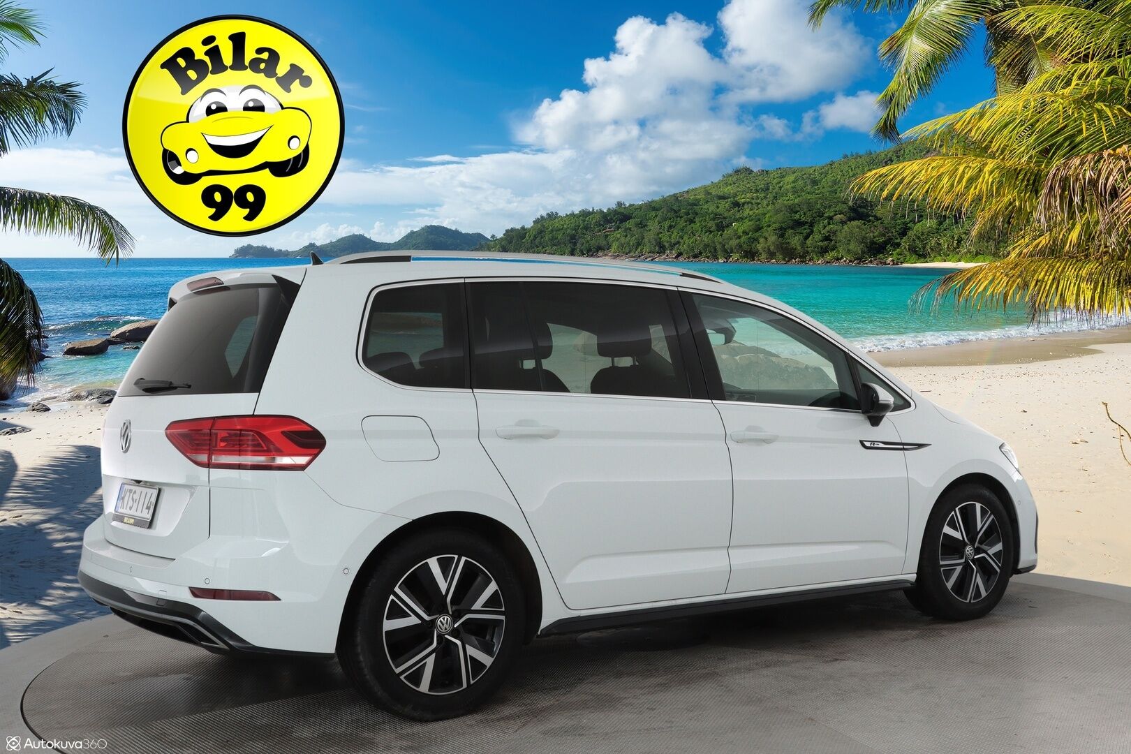 Volkswagen Touran 2020 Highline 1,5 TSI EVO R-Line 110 kW DSG  ** Panorama / 7-Paik / Webasto / Adapt.Vakkari / LED-valot / P.kamera / Navi ** - Suomi-auto 