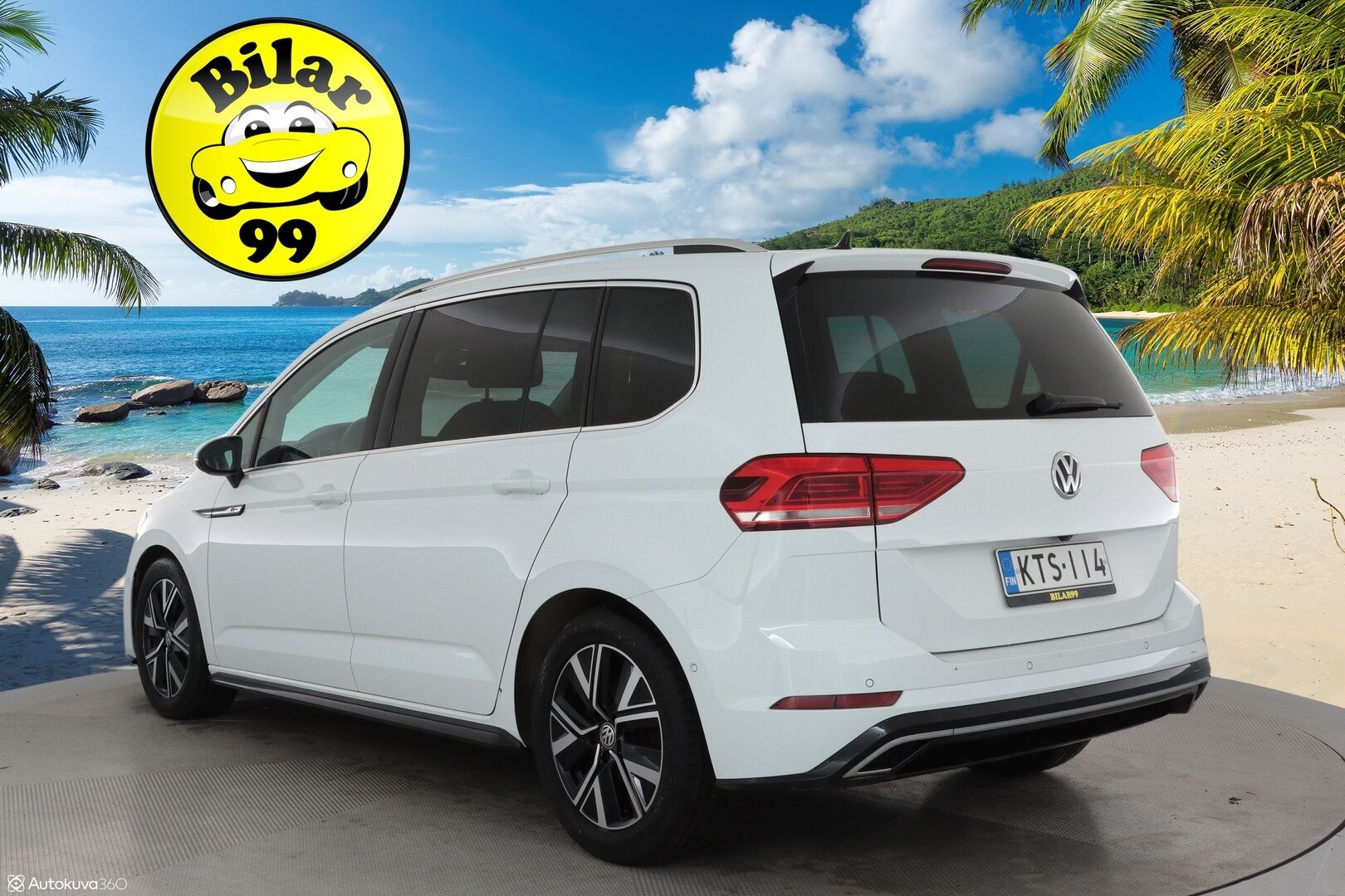 Volkswagen Touran 2020 Highline 1,5 TSI EVO R-Line 110 kW DSG  ** Panorama / 7-Paik / Webasto / Adapt.Vakkari / LED-valot / P.kamera / Navi ** - Suomi-auto 