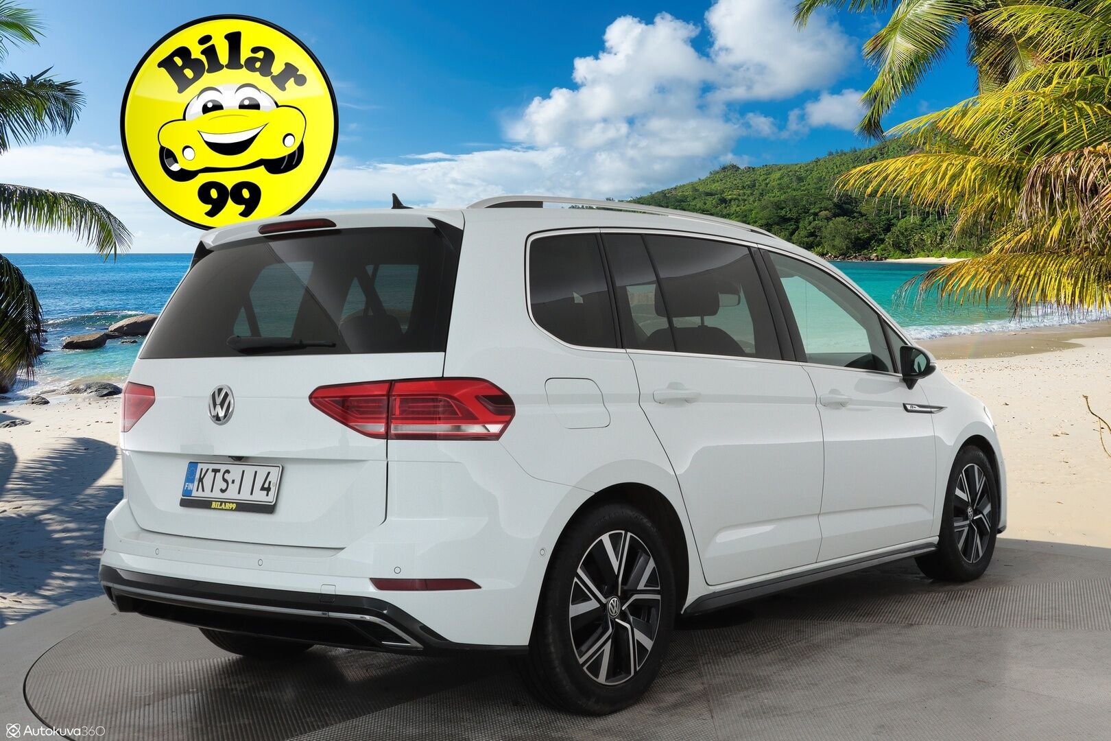 Volkswagen Touran 2020 Highline 1,5 TSI EVO R-Line 110 kW DSG  ** Panorama / 7-Paik / Webasto / Adapt.Vakkari / LED-valot / P.kamera / Navi ** - Suomi-auto 