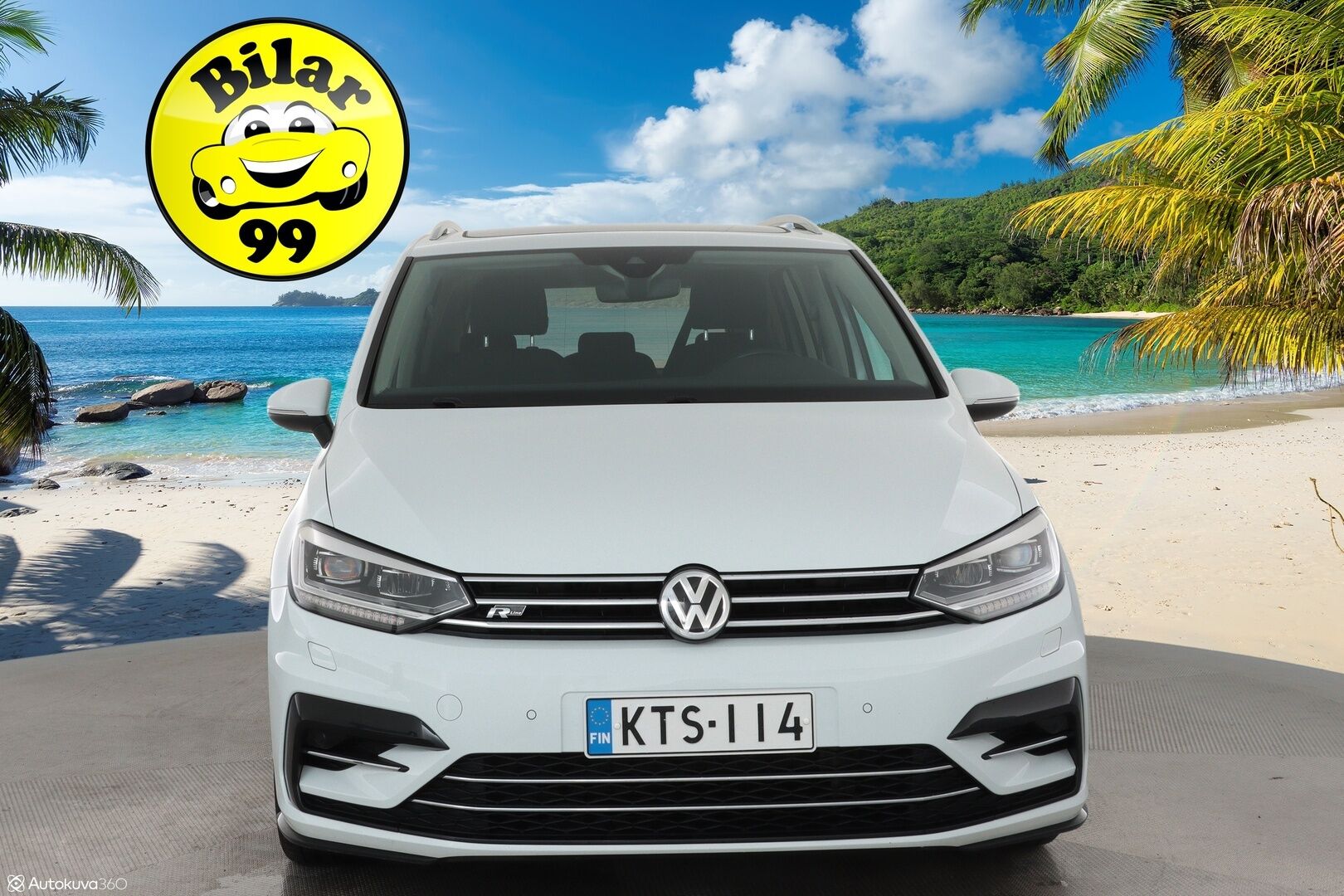 Volkswagen Touran 2020 Highline 1,5 TSI EVO R-Line 110 kW DSG  ** Panorama / 7-Paik / Webasto / Adapt.Vakkari / LED-valot / P.kamera / Navi ** - Suomi-auto 