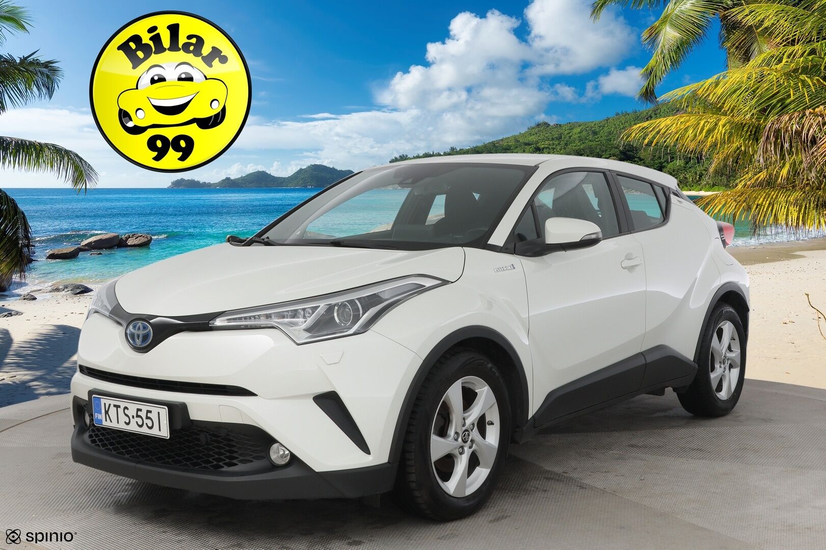 Toyota C-HR 2019 1,8 Hybrid Active Edition * Adaptiivinen vakionopeudensäädin / Kaistavahti / Peruutuskamera / Avaimeton ovien avaus * - Kahdet todella hyvät renkaat / Hyvin huollettu / Tuulilasi ehjä, maalipinta siisti *