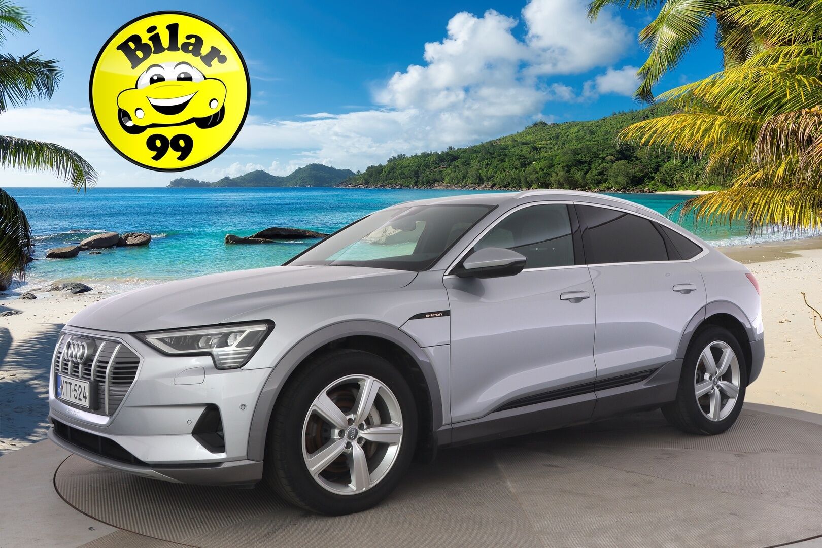 Audi e-tron 2020 Sportback Edition Advanced 50 quattro **1-om Suomi-auto / Ilma-alusta / Navi / P.kamera / Sporttipenkit / Kaistavahti ** - Upea sisusta / Kahdet aluvanteet / Todella kattavasti varusteltu