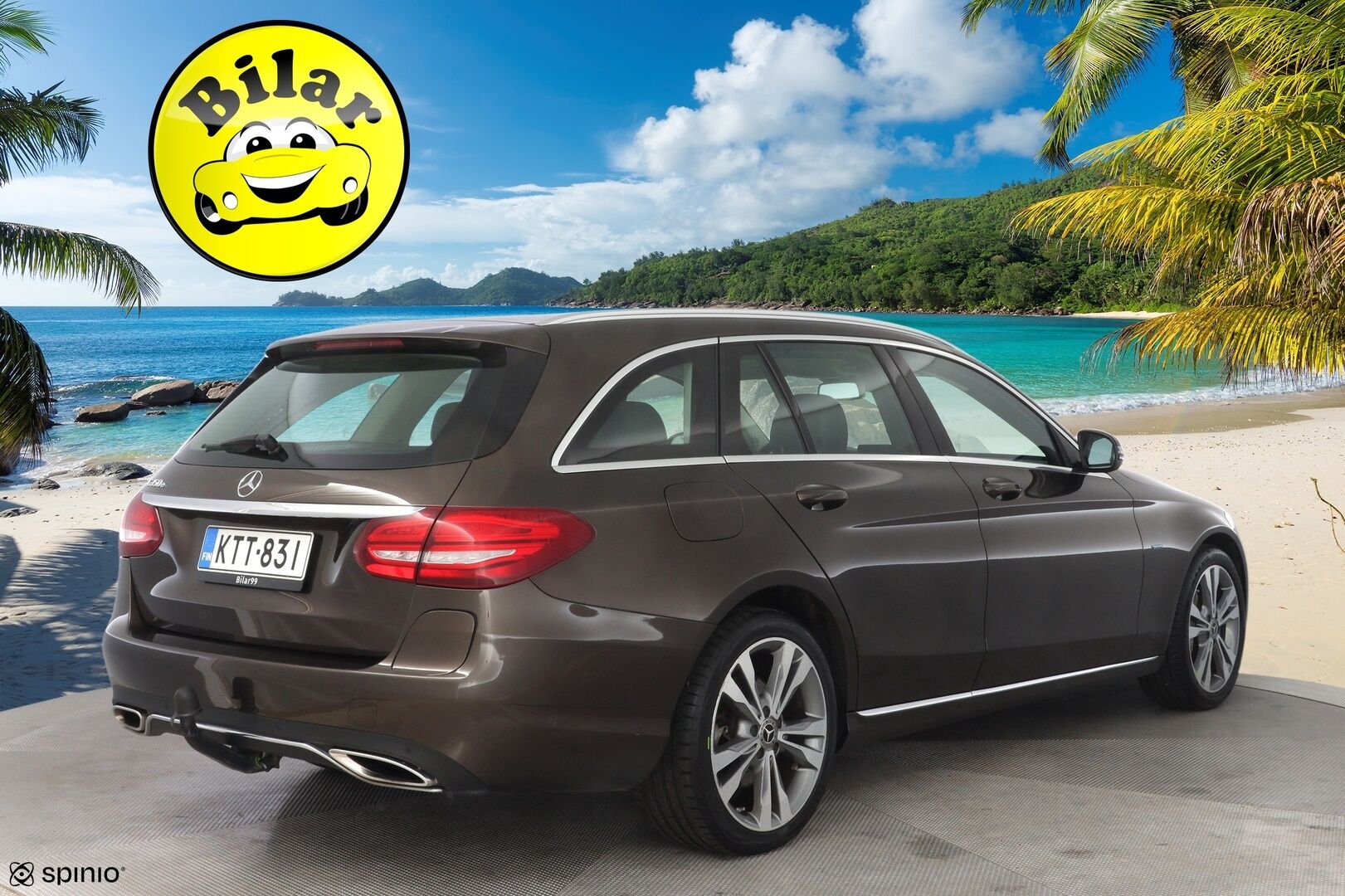 Mercedes-Benz C 2018 350 e T A Premium Business - ACC / Koukku / Kamera / Kahdet renkaat / Tutkat / KeylessGo