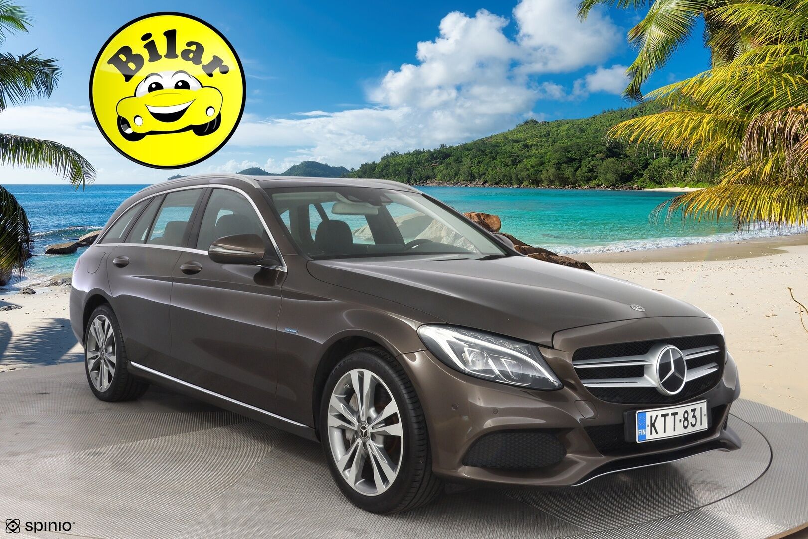 Mercedes-Benz C 2018 350 e T A Premium Business - ACC / Koukku / Kamera / Kahdet renkaat / Tutkat / KeylessGo