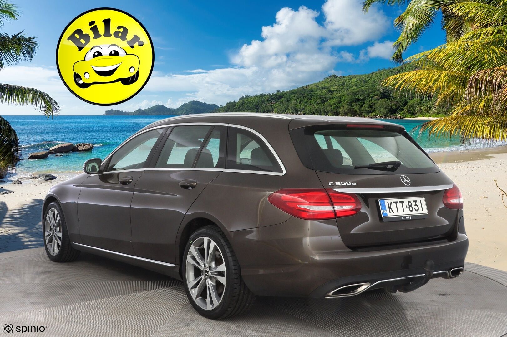 Mercedes-Benz C 2018 350 e T A Premium Business - ACC / Koukku / Kamera / Kahdet renkaat / Tutkat / KeylessGo