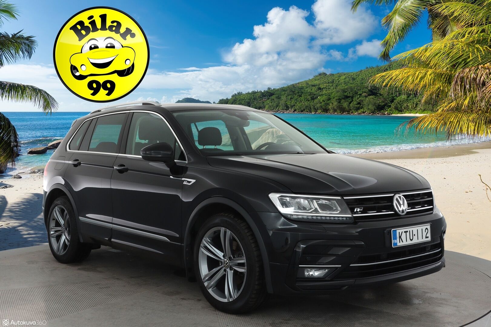 Volkswagen Tiguan 2020 R-Line 2,0 TDI SCR 110 kW DSG-automaatti ** Webasto / Koukku / Adapt.Vakkari / LED-valot / P.tutkat / Kaistavahti ** - Suomi-auto / Kahdet Renkaat