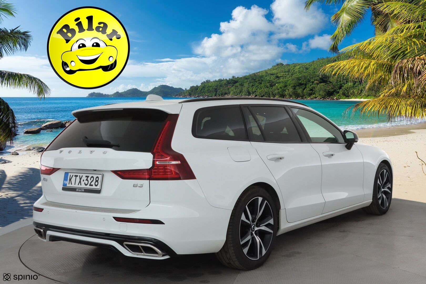 Volvo V60 2021 B3 MHEV Business R-Design aut - ACC | Koukku | Webasto | Muistipenkki | Full-LED | BLIS | P.Kamera | H&K | Sporttipenkit | Navi | Keyless | Suomi-auto | Kahdet renkaat aluvanteilla | Merkkihuollettu