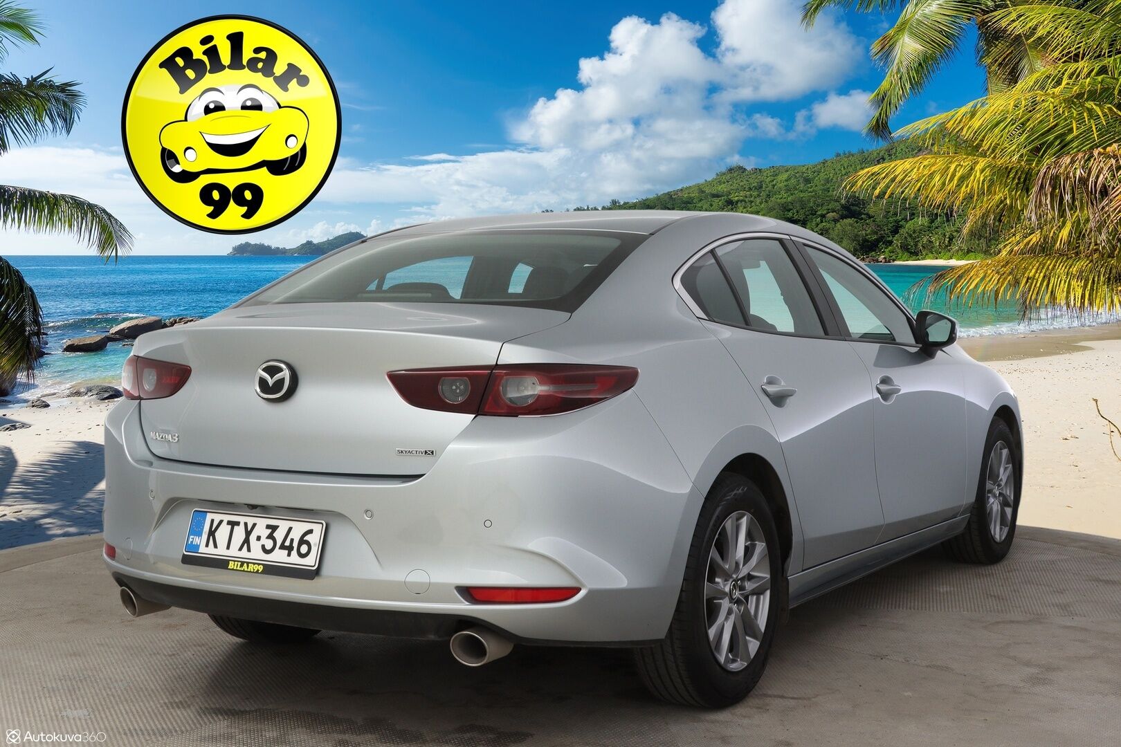 Mazda Mazda3 2021 Sedan 2,0 (180hv) M Hybrid Skyactiv-X Vision Plus Business MT * Adapt. vakkari / Tutkat edessä ja takana / P-kamera / Navi / Ratinlämmitin * - * Suomi-auto / Kahdet renkaat vanteilla / Keyless *