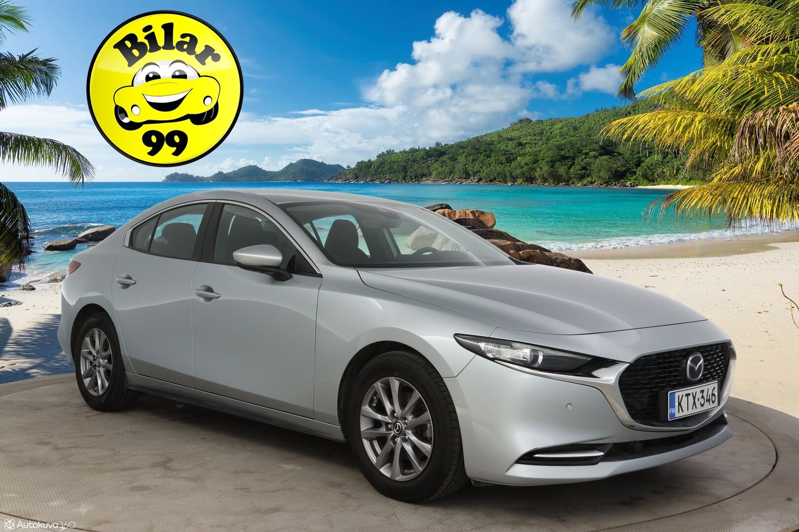 Mazda Mazda3 2021 Sedan 2,0 (180hv) M Hybrid Skyactiv-X Vision Plus Business MT * Adapt. vakkari / Tutkat edessä ja takana / P-kamera / Navi / Ratinlämmitin * - * Suomi-auto / Kahdet renkaat vanteilla / Keyless *