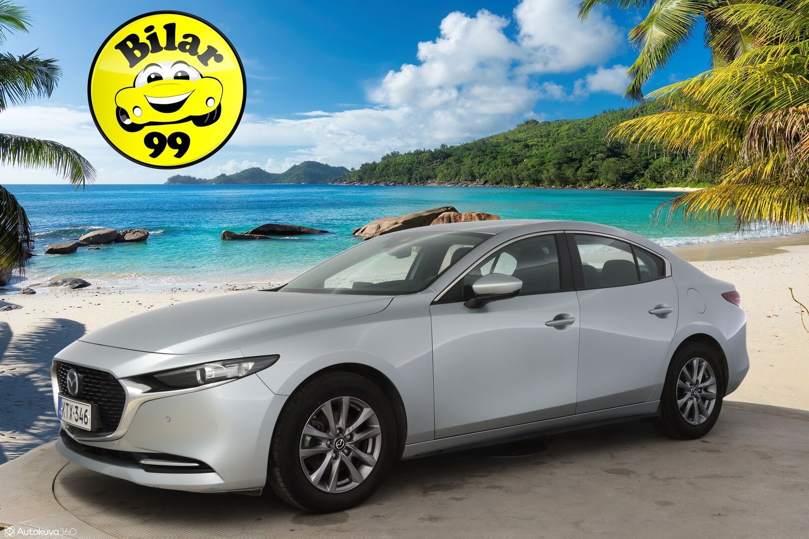 Mazda Mazda3 2021 Sedan 2,0 (180hv) M Hybrid Skyactiv-X Vision Plus Business MT * Adapt. vakkari / Tutkat edessä ja takana / P-kamera / Navi / Ratinlämmitin * - * Suomi-auto / Kahdet renkaat vanteilla / Keyless *