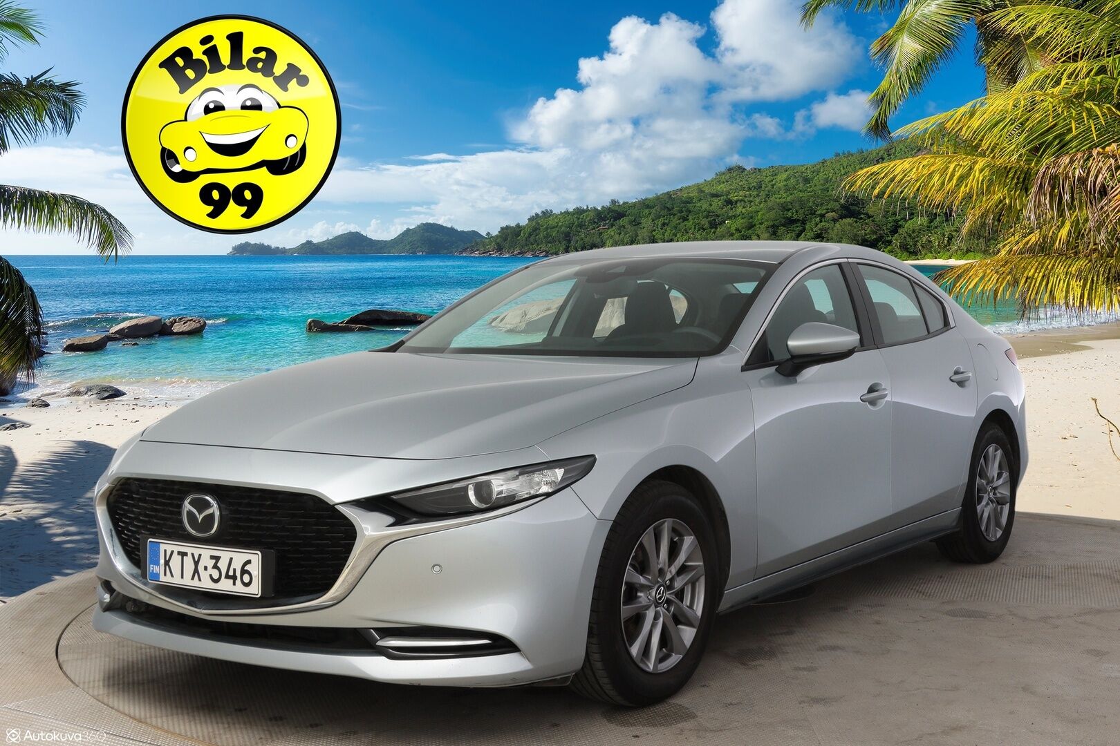Mazda Mazda3 2021 Sedan 2,0 (180hv) M Hybrid Skyactiv-X Vision Plus Business MT * Adapt. vakkari / Tutkat edessä ja takana / P-kamera / Navi / Ratinlämmitin * - * Suomi-auto / Kahdet renkaat vanteilla / Keyless *