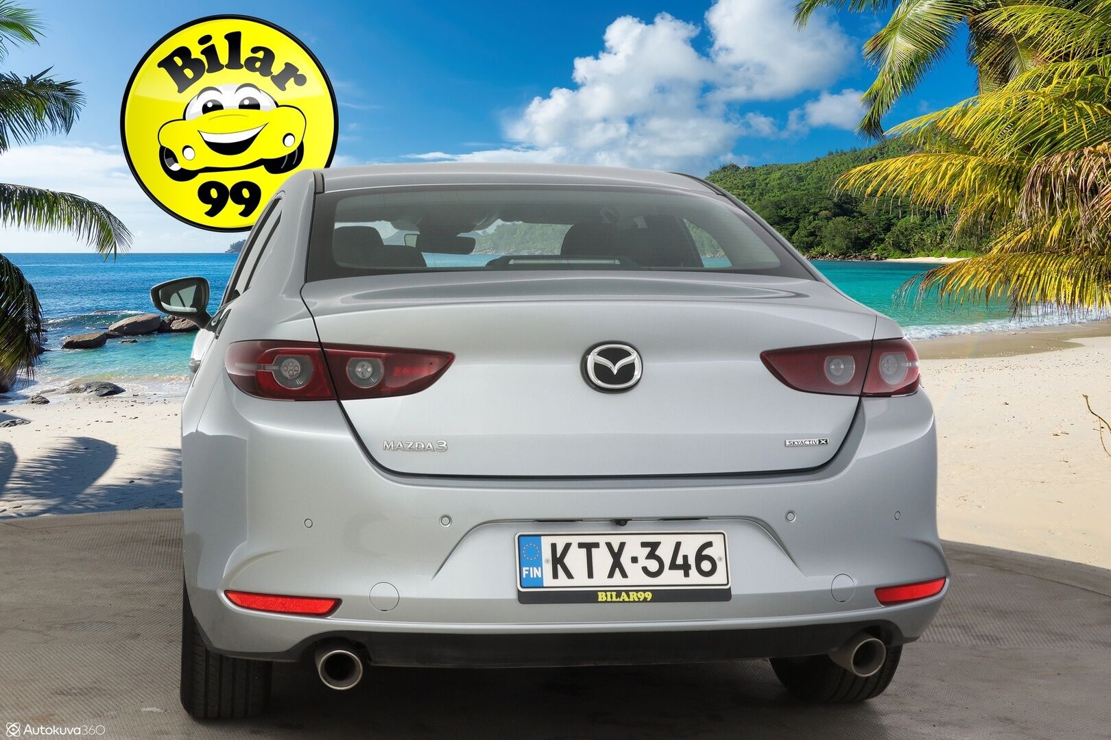Mazda Mazda3 2021 Sedan 2,0 (180hv) M Hybrid Skyactiv-X Vision Plus Business MT * Adapt. vakkari / Tutkat edessä ja takana / P-kamera / Navi / Ratinlämmitin * - * Suomi-auto / Kahdet renkaat vanteilla / Keyless *