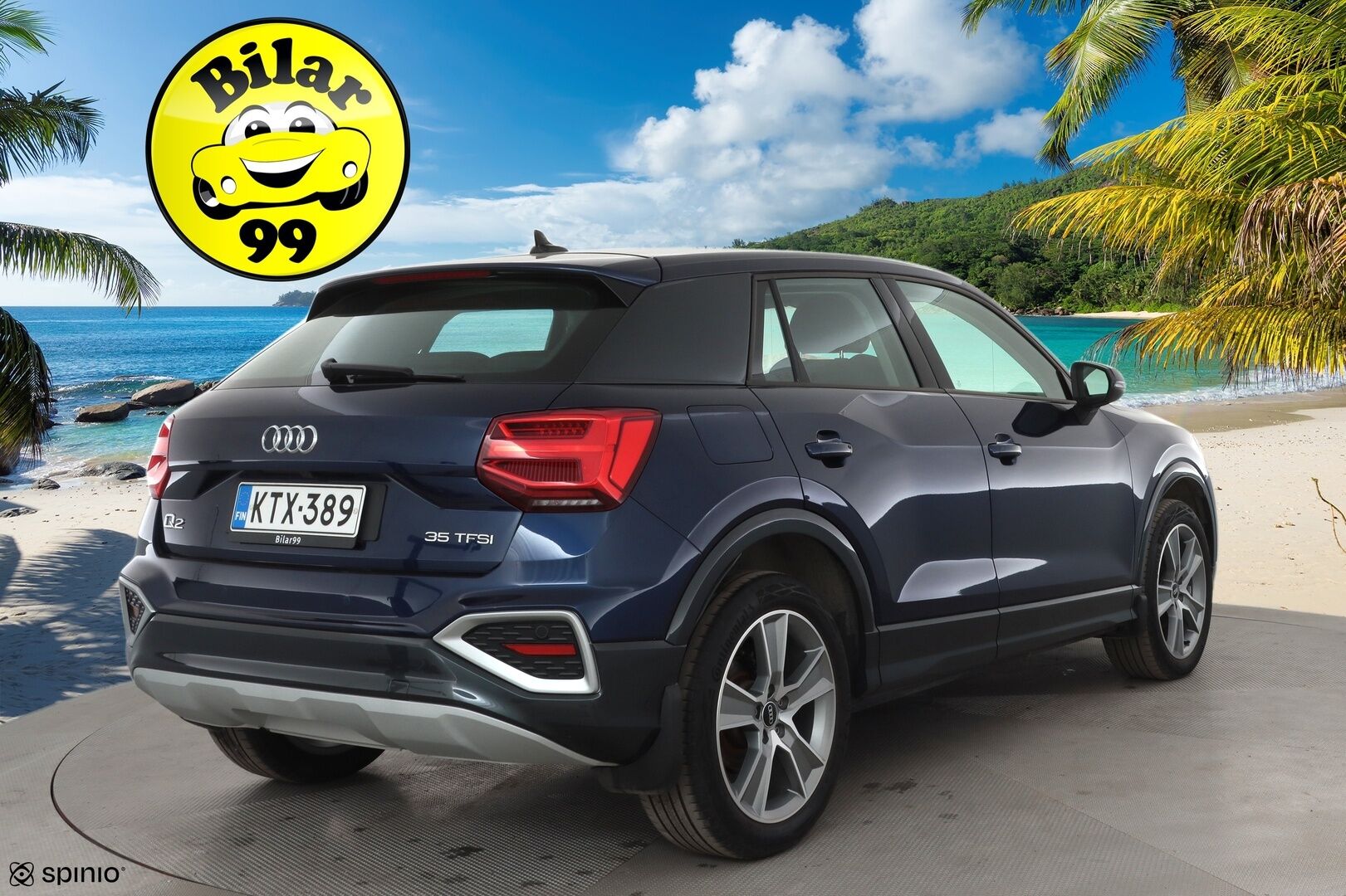 Audi Q2 2021 35 TFSI 110 kW S tronic * Sisätilanlämmitin / ACC / P.Kamera / LED / Nahkaverhoilu / Navi / Keyless * - 1-om Suomi-auto / Kahdet renkaat aluvanteilla