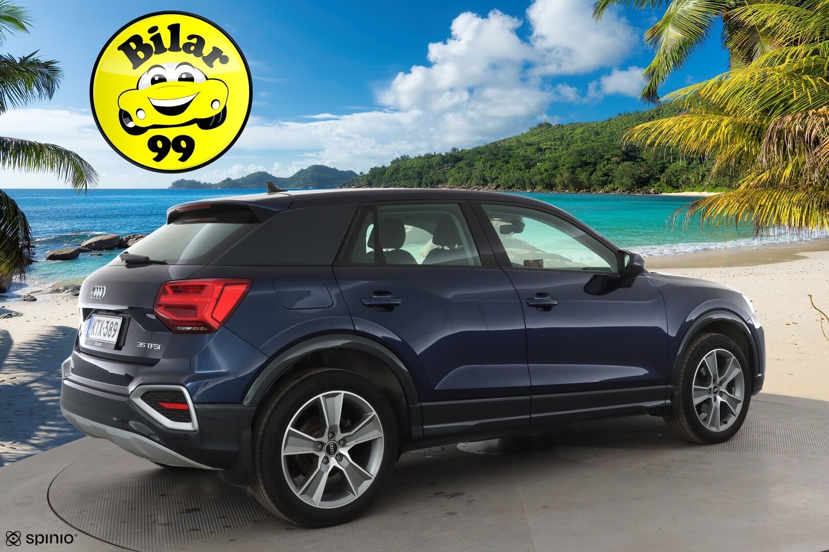 Audi Q2 2021 35 TFSI 110 kW S tronic * Sisätilanlämmitin / ACC / P.Kamera / LED / Nahkaverhoilu / Navi / Keyless * - 1-om Suomi-auto / Kahdet renkaat aluvanteilla