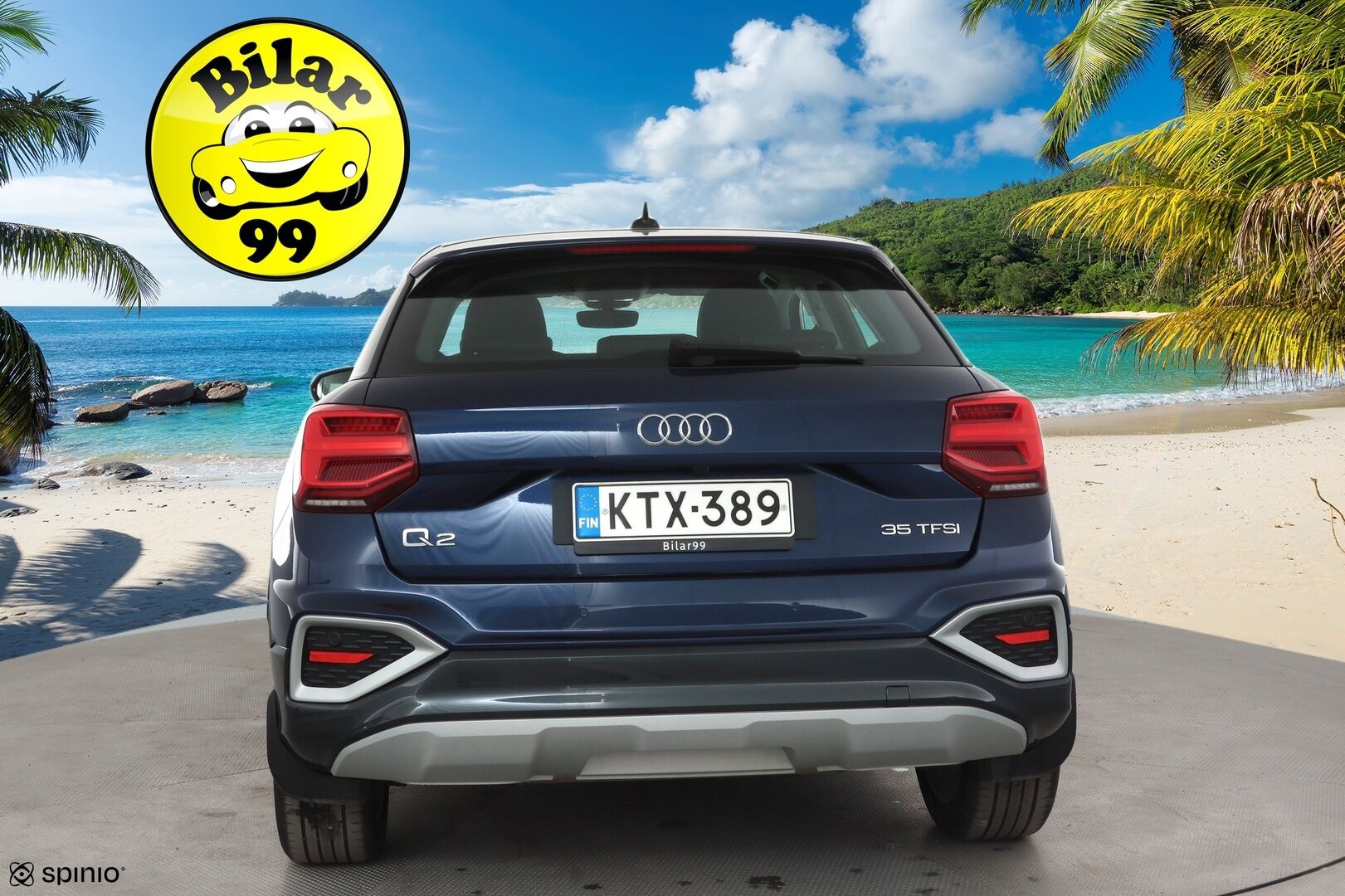 Audi Q2 2021 35 TFSI 110 kW S tronic * Sisätilanlämmitin / ACC / P.Kamera / LED / Nahkaverhoilu / Navi / Keyless * - 1-om Suomi-auto / Kahdet renkaat aluvanteilla