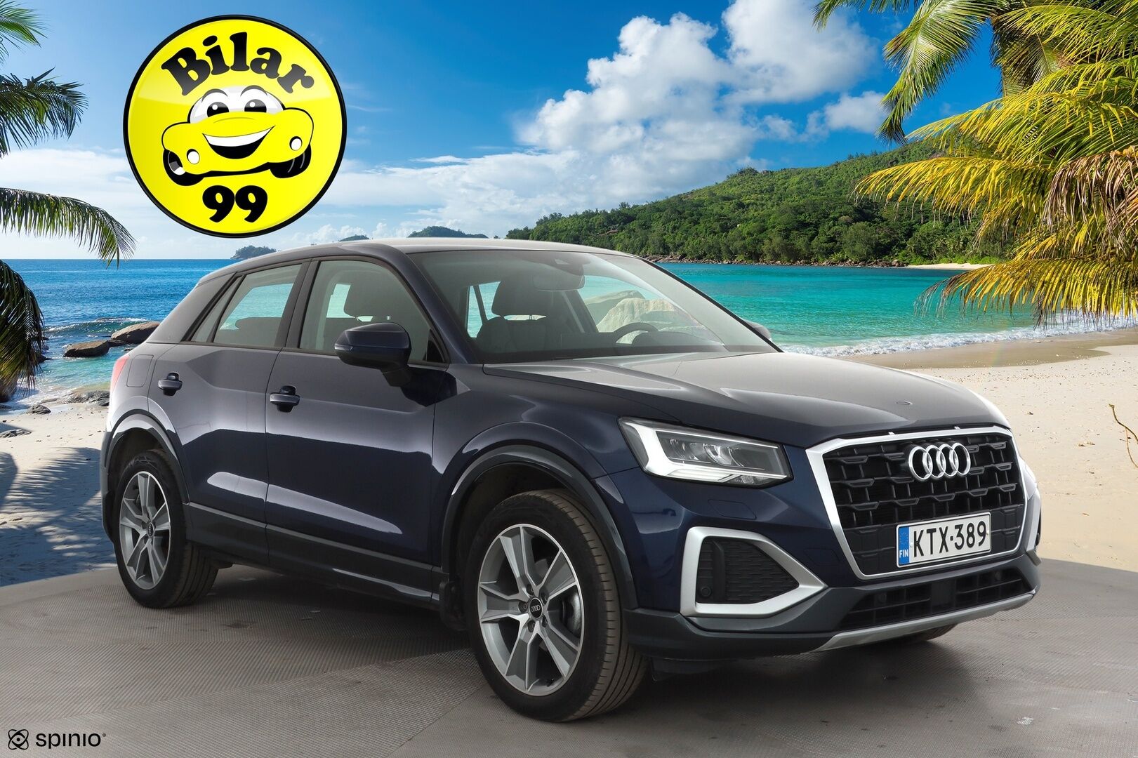 Audi Q2 2021 35 TFSI 110 kW S tronic * Sisätilanlämmitin / ACC / P.Kamera / LED / Nahkaverhoilu / Navi / Keyless * - 1-om Suomi-auto / Kahdet renkaat aluvanteilla