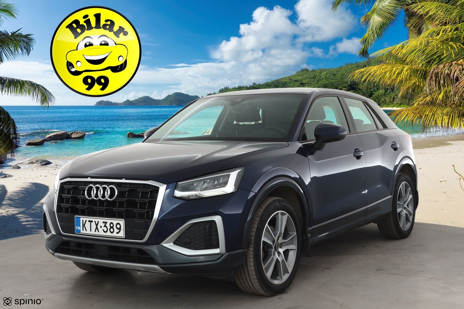 Audi Q2 2021 35 TFSI 110 kW S tronic * Sisätilanlämmitin / ACC / P.Kamera / LED / Nahkaverhoilu / Navi / Keyless * - 1-om Suomi-auto / Kahdet renkaat aluvanteilla