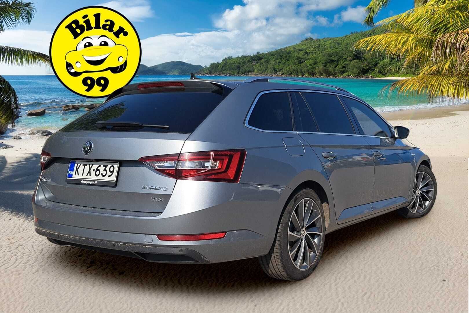 Skoda Superb 2018 Combi 2,0 TDI 190 4x4 L&K BusinessLine DSG **Facelift / Adapt. vakkari / DCC / Kessy / Webasto / Canton / Vetokoukku** - *Kattavasti varusteltu yksilö, jakohihna vaihdettu 159tkm! / Kahdet renkaat aluvanteilla!*