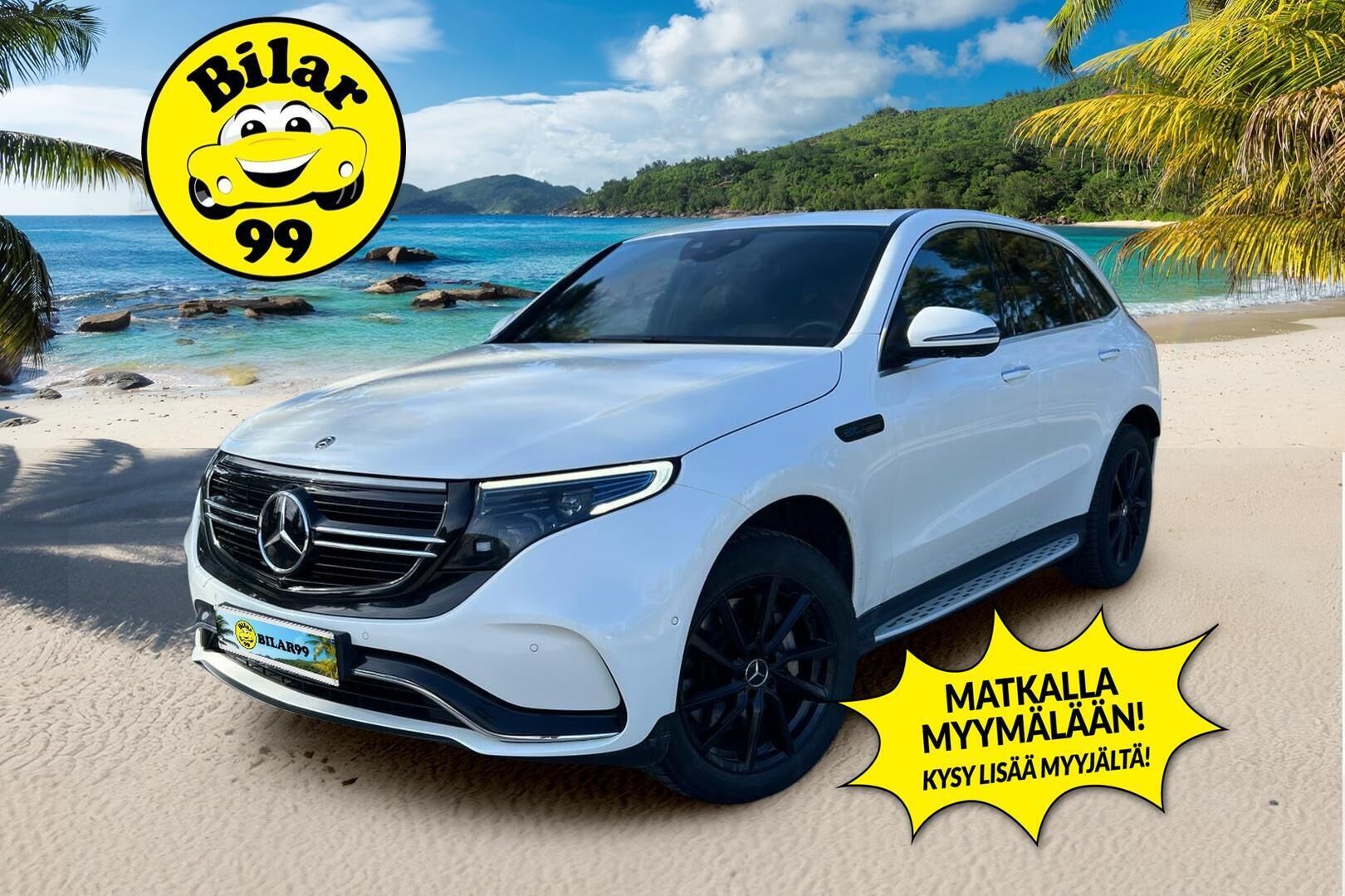Mercedes-Benz EQC 2020 400 4MATIC AMG * DTR+Q / Burmester / Kattoluukku / Muistipenkit / 360° kamera / Nahkasisusta / Multibeam LED - 2x Renkaat ja vanteet / Tulossa myyntiin! - HULLUT AVAJAISHULINAT KORKOTARJOUS 3,29 %