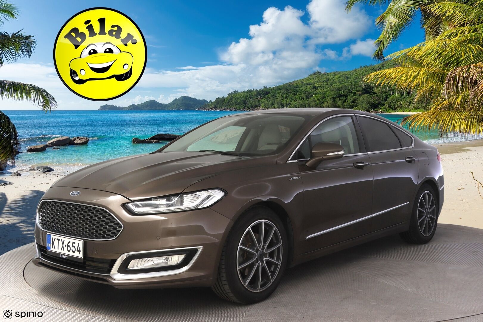 FORD Mondeo 2018 2,0 187hv Hybrid eCVT Vignale HEV - | Vaaleat nahat | Hierovat & tuuletetut etuistuimet | Keyless Go | Lohkolämmitin | Peruutuskamera | Android Auto & CarPlay | 2x renkaat & vanteet | - KORKO VAIN 3,99 %
