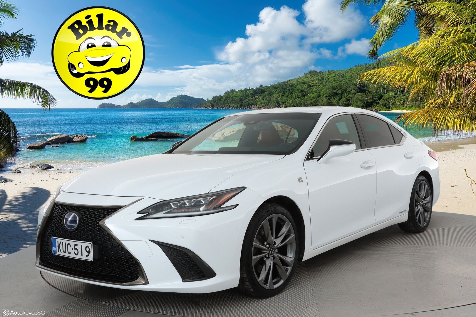 Lexus ES 2019 300H F-Sport ** Adapt.vakkari / HUD / Mark Levinson / Muistipenkki / Adapt.vakkari / P.kamera / Punaiset nahkapenkit - 3,99 % KORKOTARJOUS TÄHÄN AUTOON - 31.5. ASTI! - Kattoluukku / Sporttipenkit / Aplle&Android / Keyless