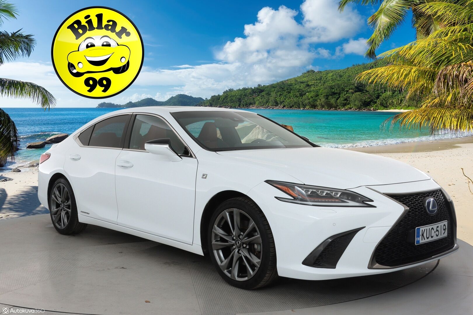Lexus ES 2019 300H F-Sport ** Adapt.vakkari / HUD / Mark Levinson / Muistipenkki / Adapt.vakkari / P.kamera / Punaiset nahkapenkit - 3,99 % KORKOTARJOUS TÄHÄN AUTOON - 31.5. ASTI! - Kattoluukku / Sporttipenkit / Aplle&Android / Keyless