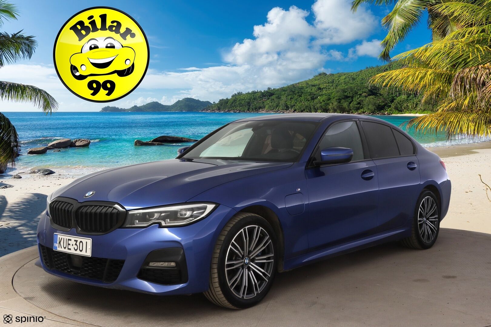 BMW 330 2021 G20 Sedan 330e xDrive A Charged Edition M Sport * Adapt.vakkari / Nahka-alcantara penkit muistilla / Hifit /  Comfort access* - * Haluttu M-Sport sininen väri! / Hyvä huoltohistoria / Kattavat varusteet / 2x renkaat vanteineen *